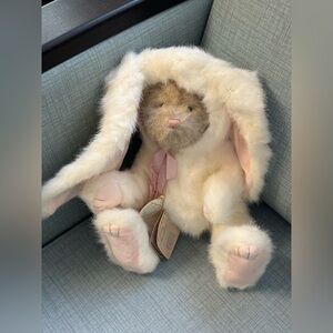 Plush Bunny with Pink Accents